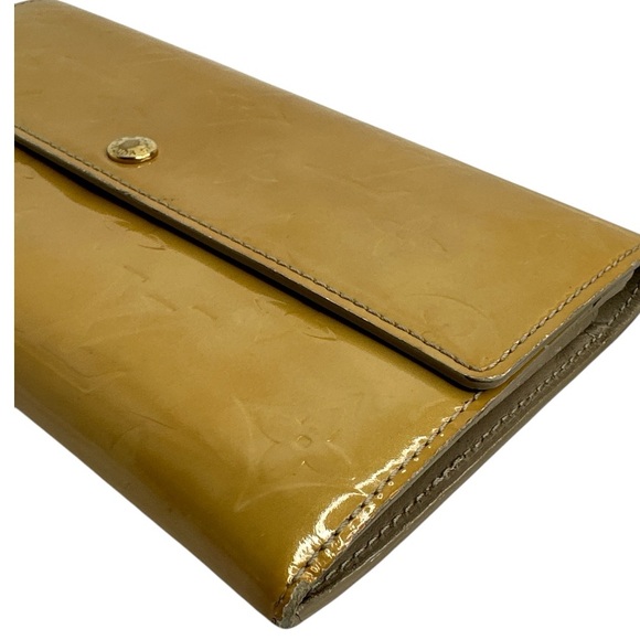 Louis Vuitton Yellow Impression Monogram Vernis Wallet ~EUC - Picture 5 of 16